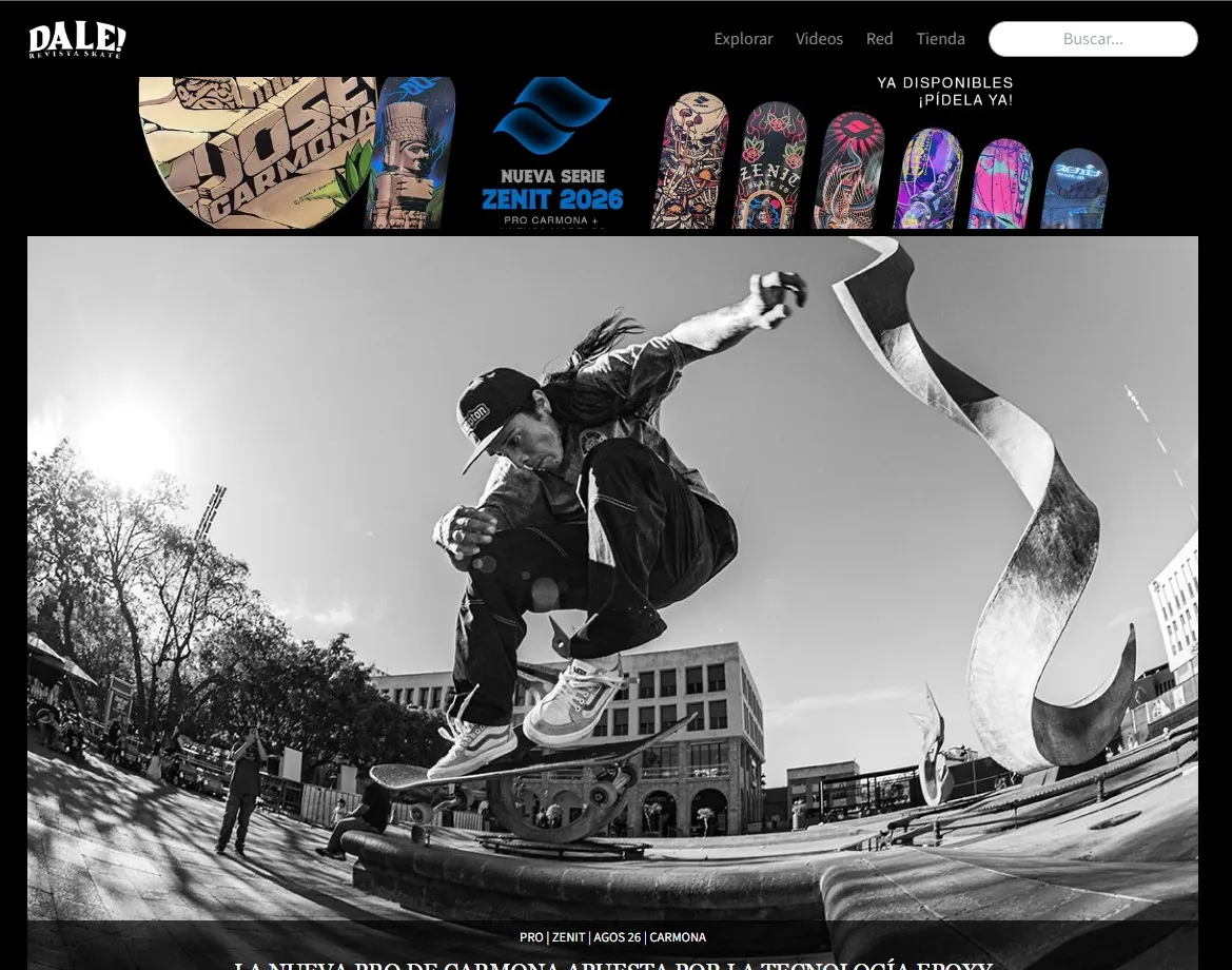 Página principal de Dale Skate