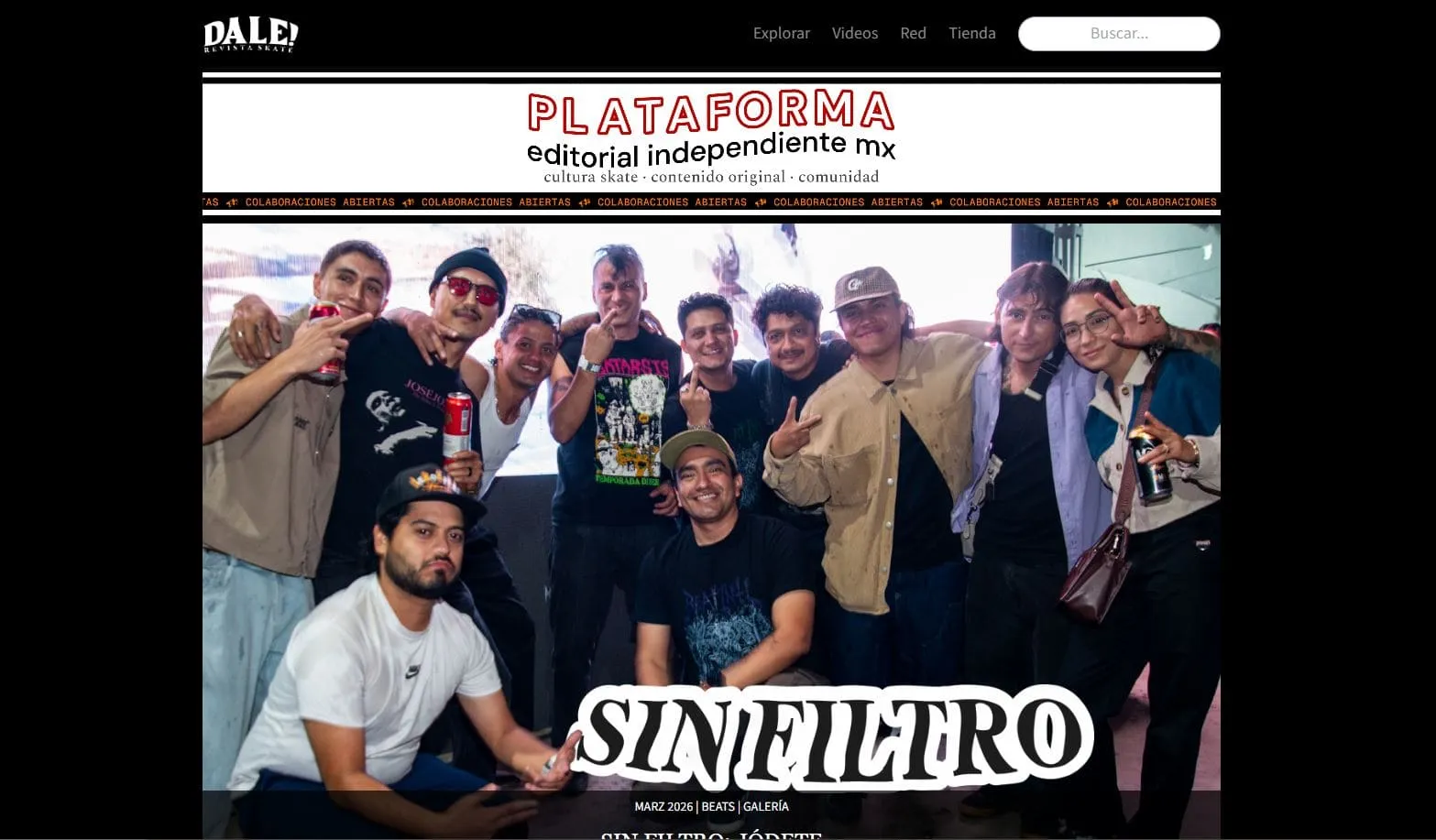 Screenshot del proyecto Dale Skate